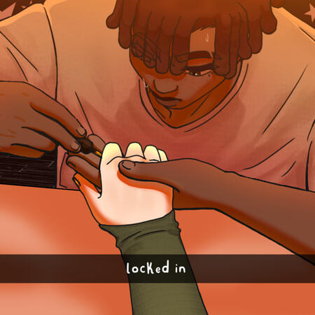 Jevaun REDMAN painting Hoshi's nails